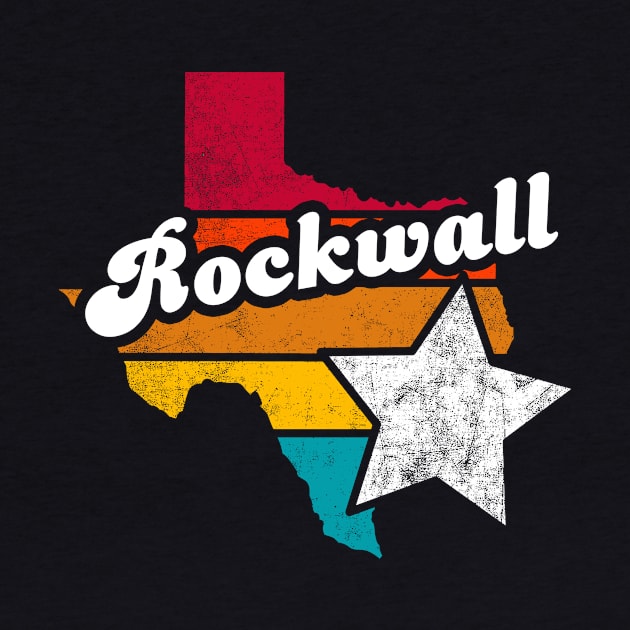 Rockwall Texas Vintage Distressed Souvenir by NickDezArts